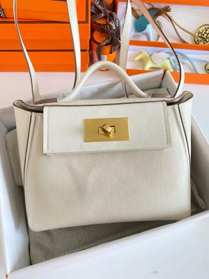 wholesale quality hermes 24/24  mini 21 evercolor nata ghw